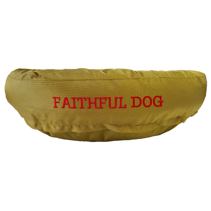 Dog Bed Round Bolster Armor™ 'Faithful Dog'