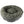 a charcoal colored round bolstered fleece dog bed