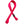 Pink seat belt crossed in the middle to create cancer awareness tuggable toy