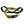 Golden ring with a double loop dark green