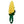 Yellow and green corn shaped dog toy with a green handle