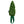 Green fleece corn cob shaped dog toy with green handle