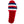 Flip Flop shaped dog toy that is red with a red, white & blue band