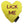 Yellow heart shaped dog toy with 'Lick Me' on it