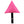 Pink triangle shape with black web handle
