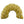 Arch shaped yellow fleece dog toy. Back of rainbow toy