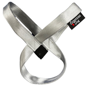 Three looped silver dog toy with American Dog label