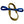 Blue and gold loops that bisect