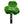 Green fleece in the shape of a Shamrock and with a green handle.  Words 'Your Dog's Name Here'