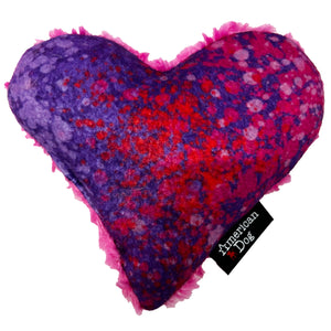 LUCKY DOG $9 Spatter Heart Plushie