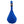 Blue water drop shaped dog toy with blue tug handle