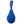 Blue water drop shaped dog toy with blue tug handle