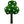 Green fleece in the shape of a Shamrock and with a green handle.  Little white shamrock in the center