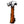 A plush hammer-shaped dog toy with a brown faux-wood handle