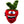 Plush dog toy shaped like a strawberry with a smiling cartoon face and an American Dog label