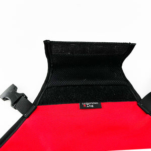 collar area for dog training vest