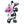Plush black spotted  cow dog toy with pink muzzle and a cartoon smiley face