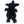 back side of a cow dog toy black swirly fleece