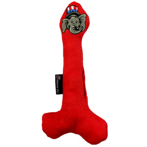dog toys in the shape of a penis  Red with and Elephant head