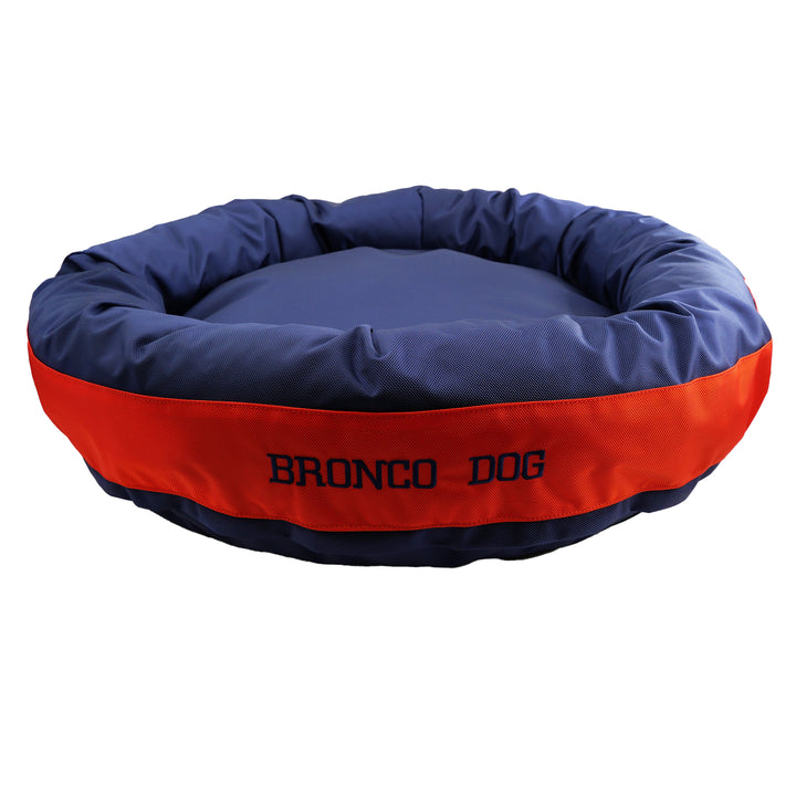 Dog Bed Round Bolster Armor™ 'Bronco Dog'