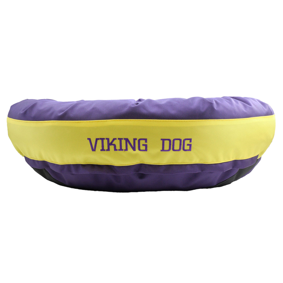 Dog Bed Round Bolster Armor™ 'Viking Dog'