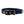 Navy colored seatbelt dog collar with brass hardware