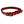 Red colored seatbelt dog collar with brass hardware