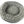 silver fleece round bolstered dog bed top view