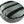 Round  silver bolster dog bed bottom showing grip strips