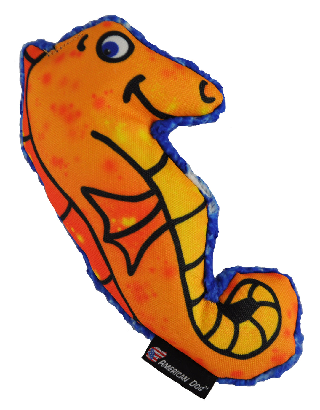 Seahorse dog toy front side
